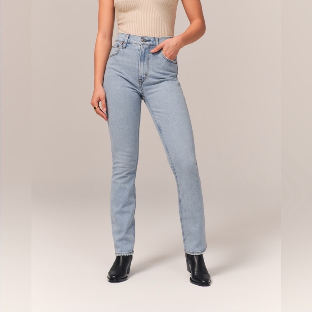 Abercrombie & fitch ultra high rise 90s slim straight jeans